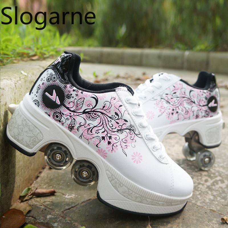 Men'S Shoes - Femmes 4 roues déformation patins à