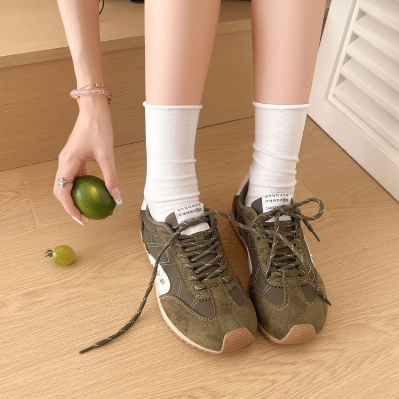 Running Shoes - Baskets rétro multicolores pour femmes, chaussures